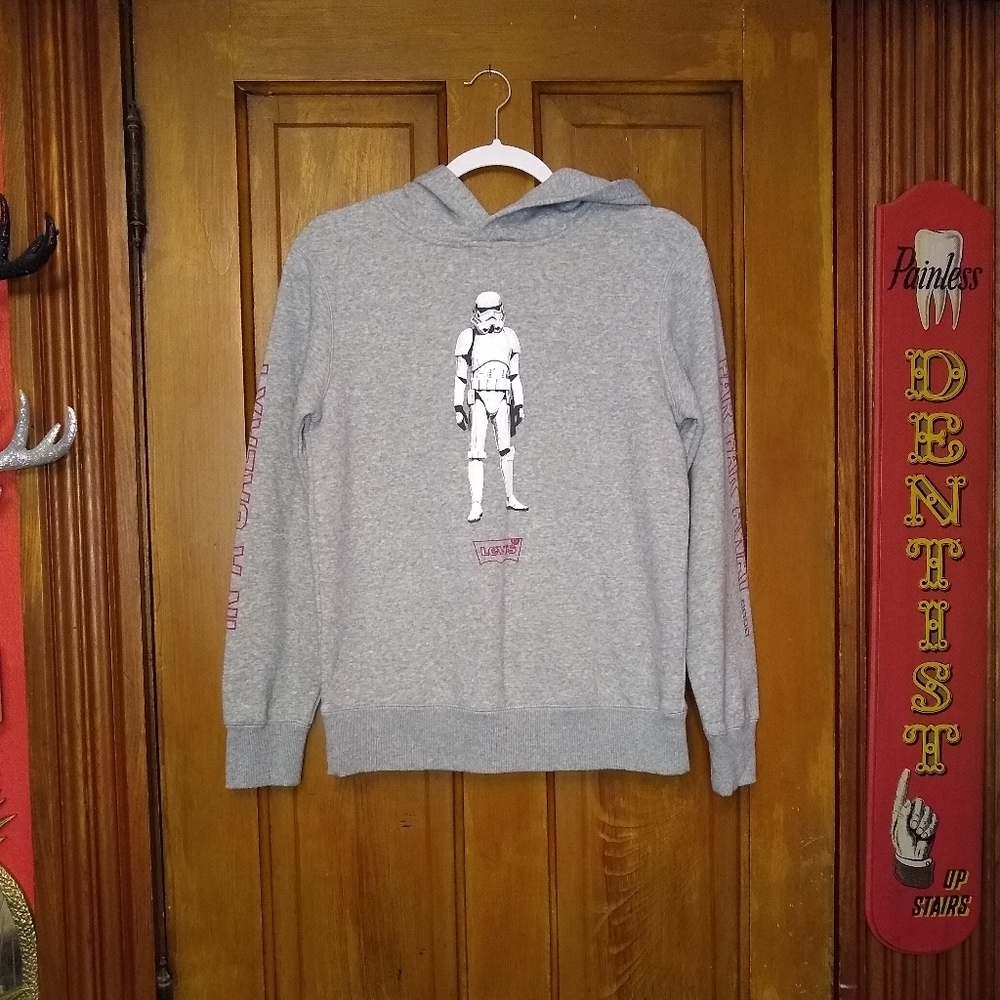 Levi's x Star Wars gray storm trooper hoodie